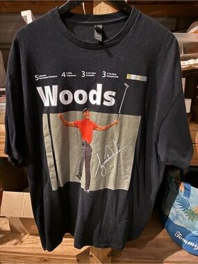 Gildan Black Tee with Red Graphic - Woods Celebration